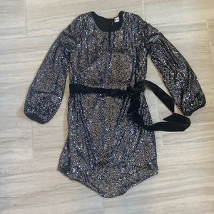 Black Sequin Dress